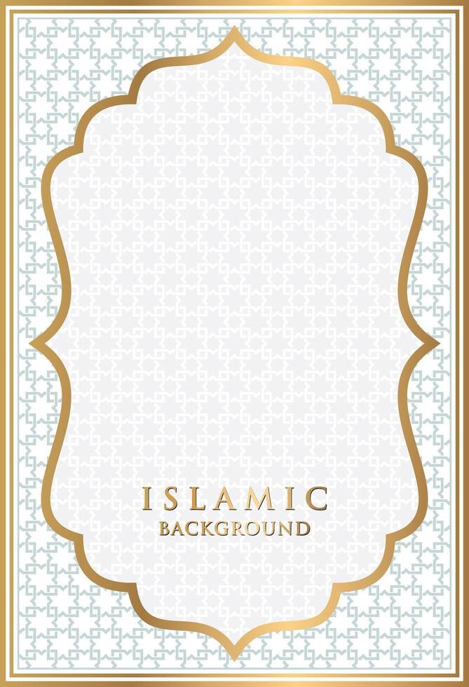 Islamic ramadan eid background with a decorative Seamless Pattern vector