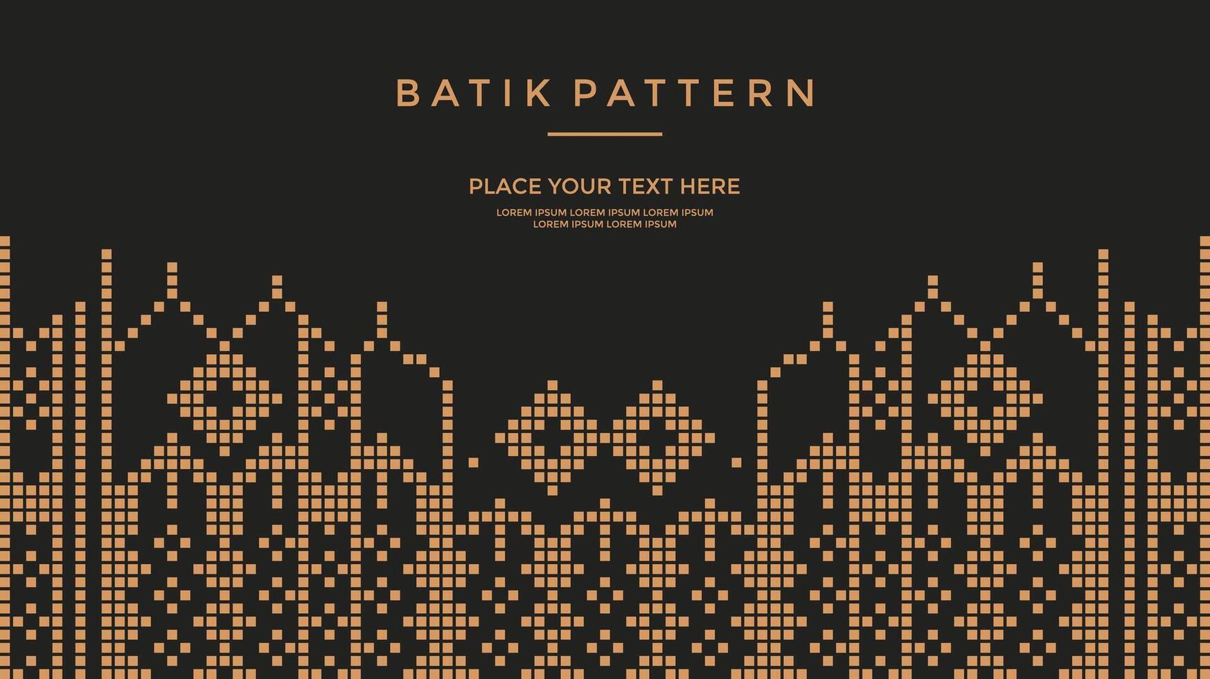 Elegant Black and Gold Background with Gold Border Frame Floral Seamless Pattern vector