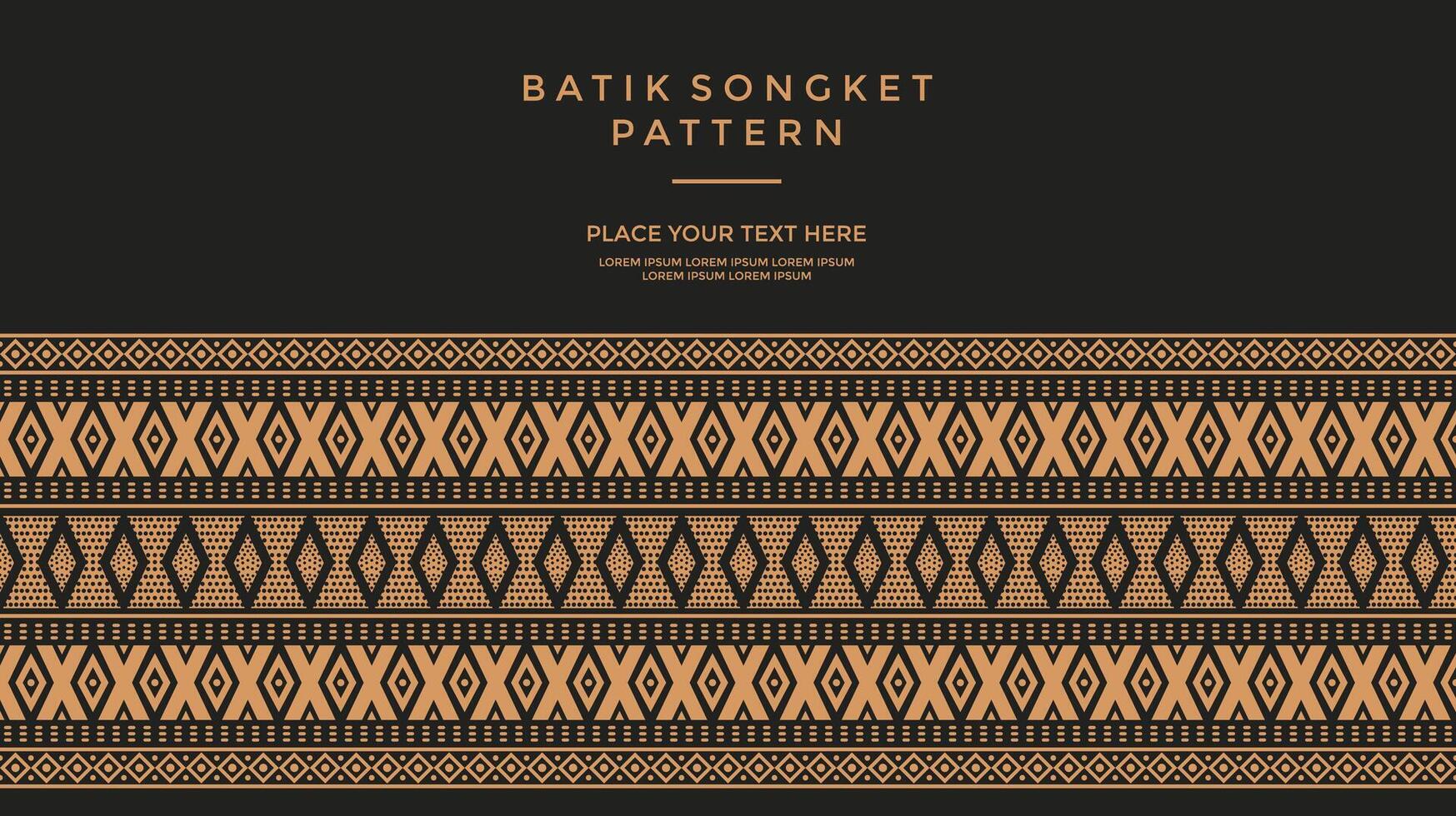 Elegant Black and Gold Background with Gold Border Frame Floral Seamless Pattern vector