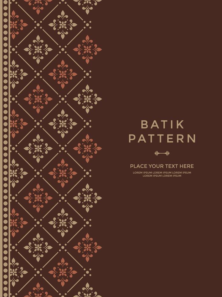 Simple and luxury pattern  background with ethnic elements vector