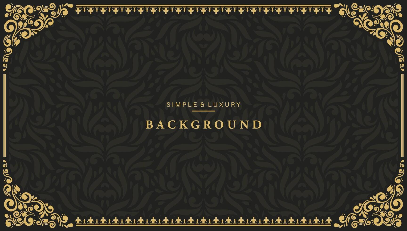 Vector - Luxury and elegant javanese batik Sogan Motif template