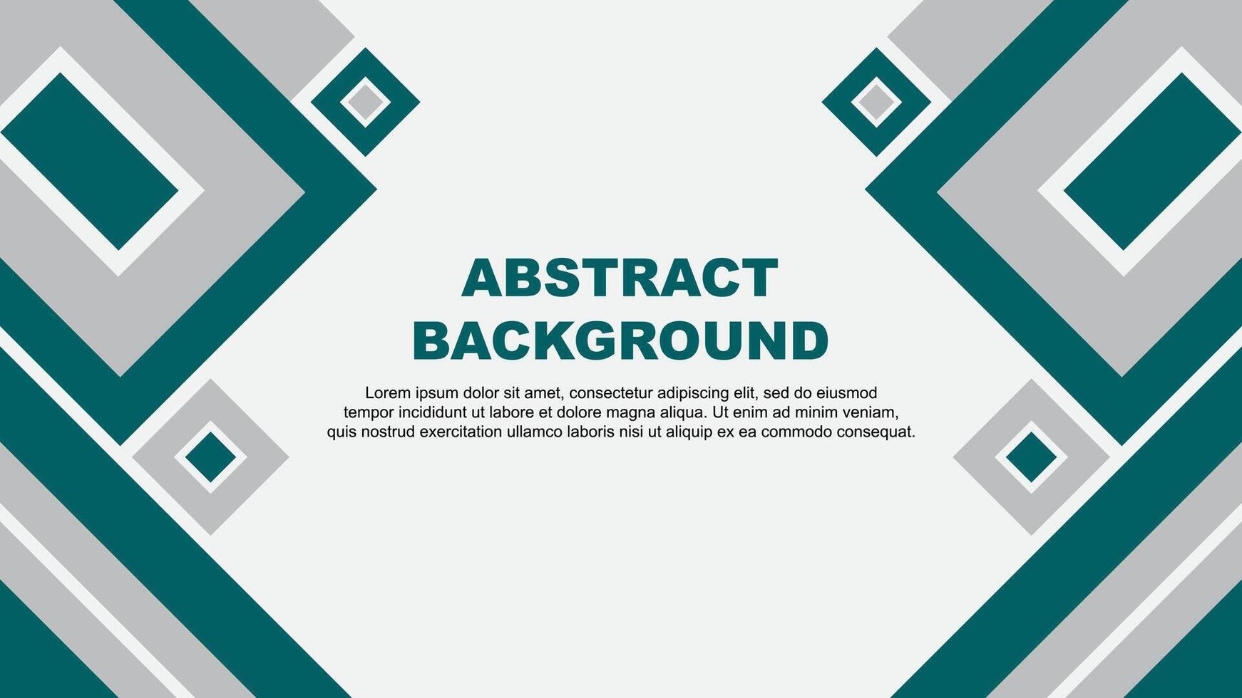 Abstract Teal Background Design Template. Banner Wallpaper Vector Illustration. Teal Cartoon