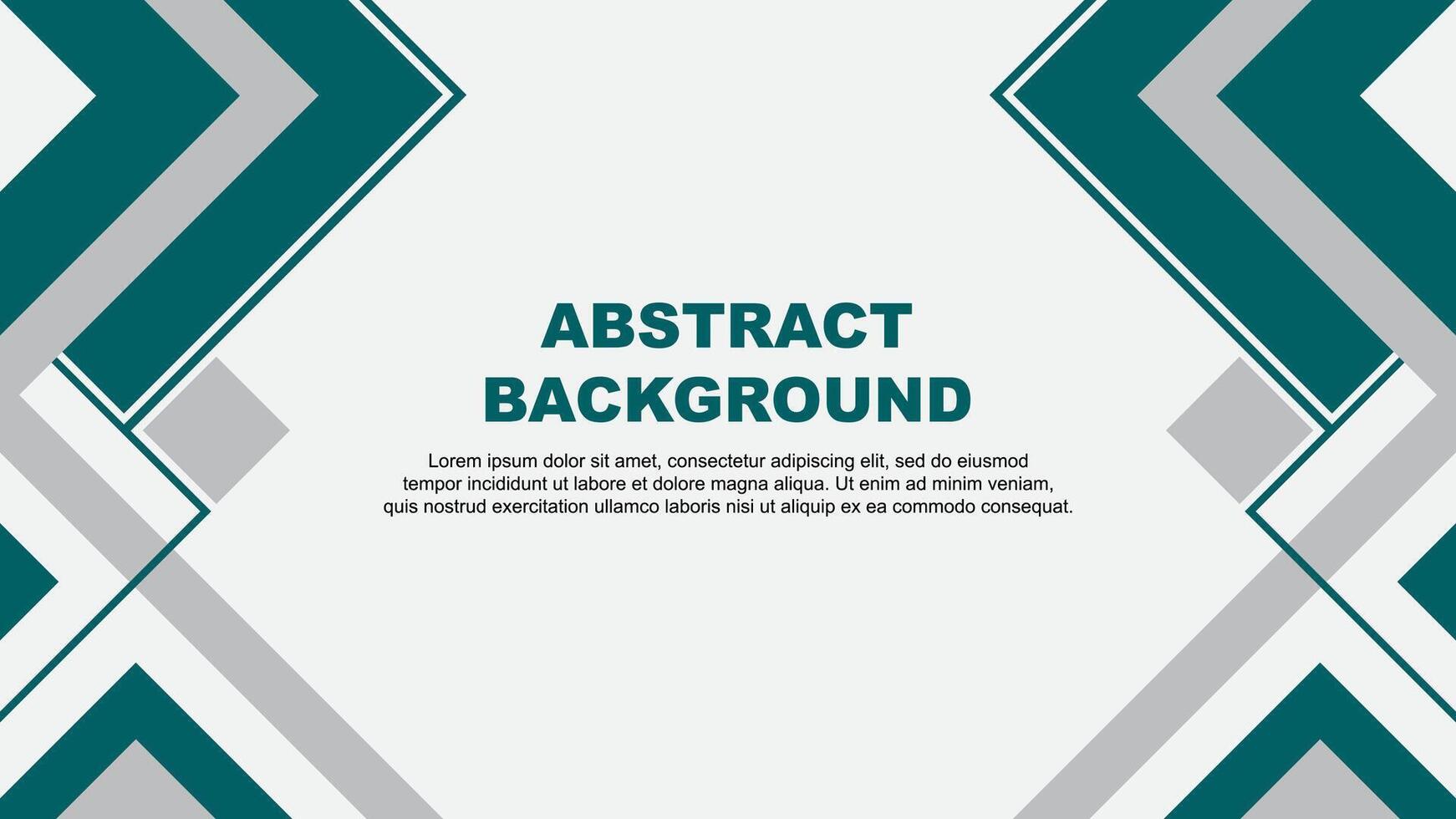 Abstract Teal Background Design Template. Banner Wallpaper Vector Illustration. Teal Banner