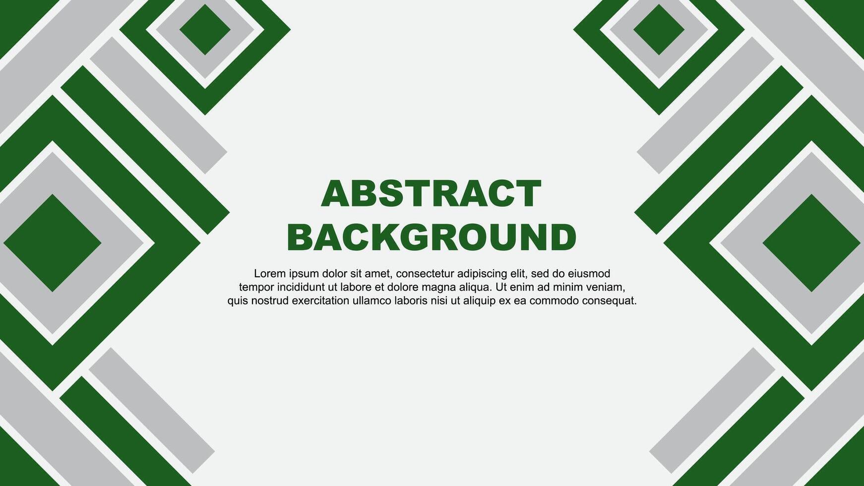 Abstract Green Background Design Template. Banner Wallpaper Vector Illustration. Green