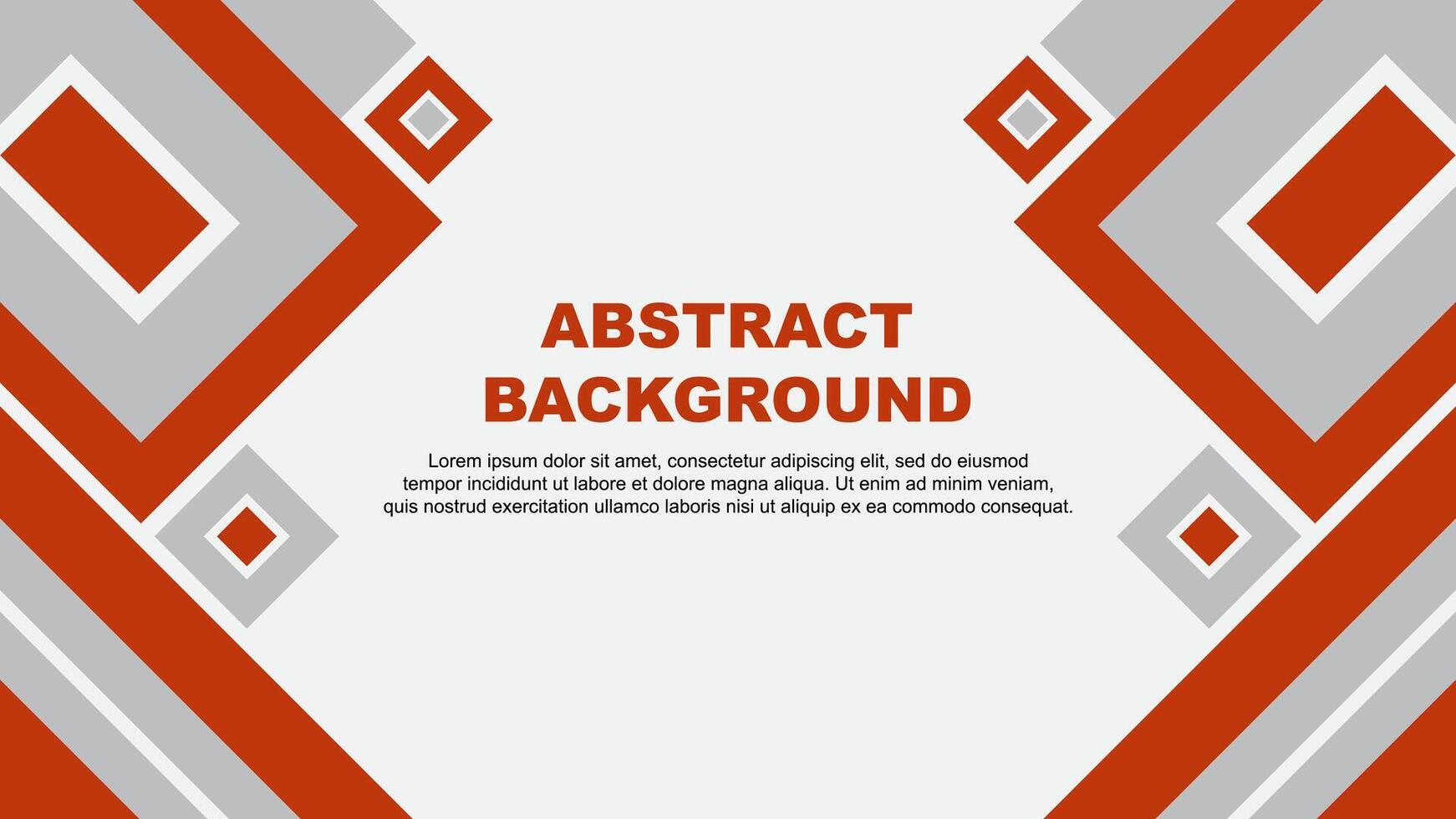 Abstract Deep Orange Background Design Template. Banner Wallpaper Vector Illustration. Deep Orange Cartoon