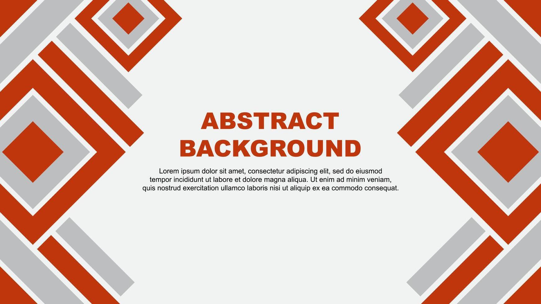 Abstract Deep Orange Background Design Template. Banner Wallpaper Vector Illustration. Deep Orange