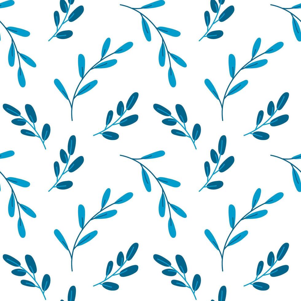 The branch pattern. Floral seamless pattern. The endless pattern can be used for wallpapers, patterns, web page backgrounds, surface textures. Printing on textiles and paper vector