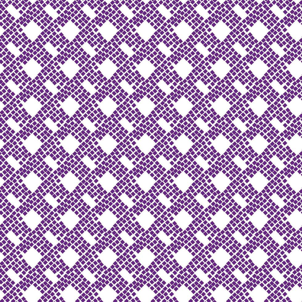 Pattern is an abstract geometric shape imitation of a grid of elements. The broken shape of blue spots on a white background. Simple chaos in a seamless texture. The motif of a cell made of elements vector