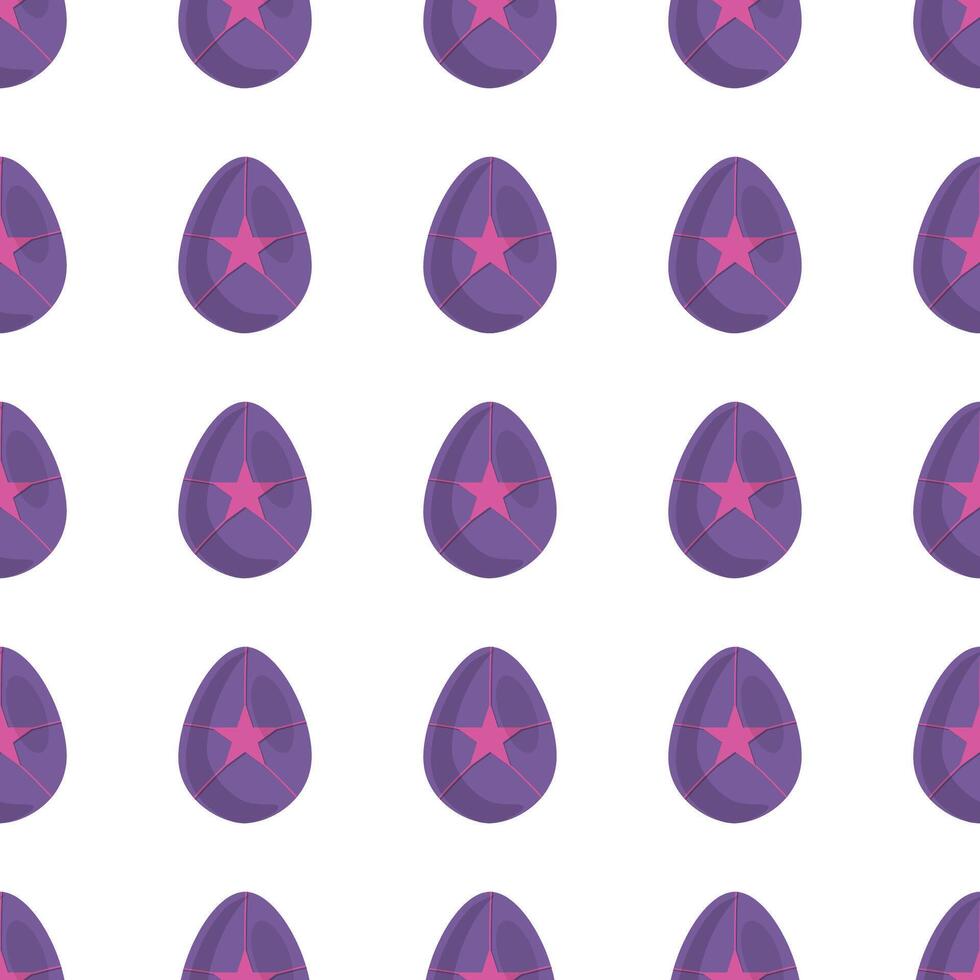 Illustration on theme seamless celebration holiday Easter with hunt colorful bright eggs vector