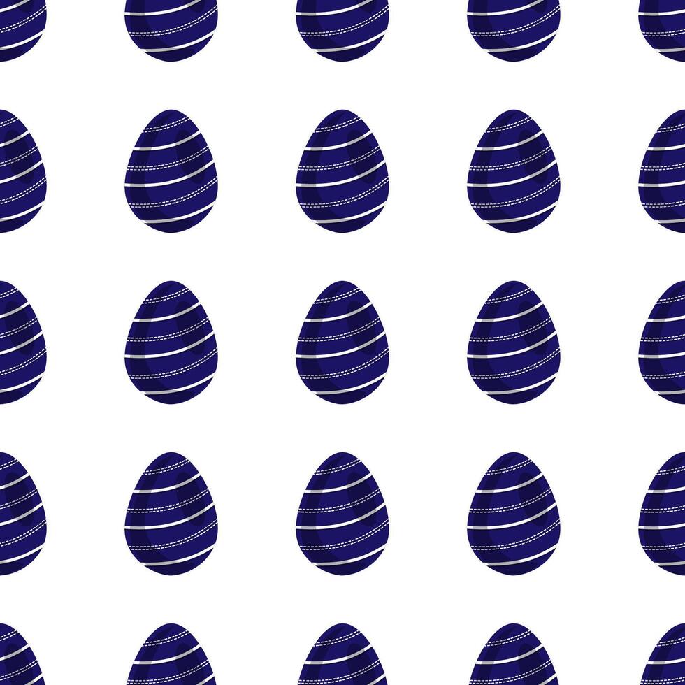 Illustration on theme seamless celebration holiday Easter with hunt colorful bright eggs vector