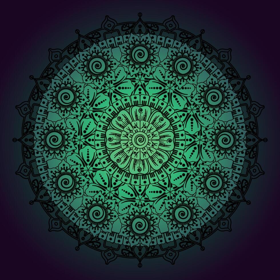 lujo mandala modelo fondo, circular modelo vector diseño