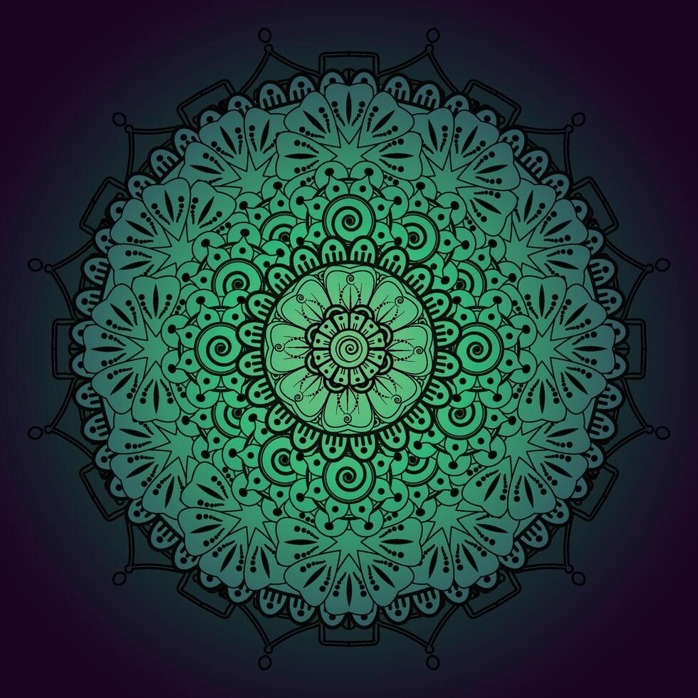 lujo mandala modelo fondo, circular modelo vector diseño