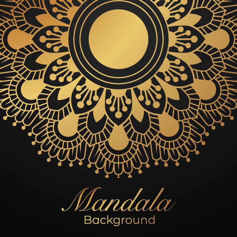 Luxurious mandala pattern background, luxury mandala invitation greeting card design, circular pattern vector design,