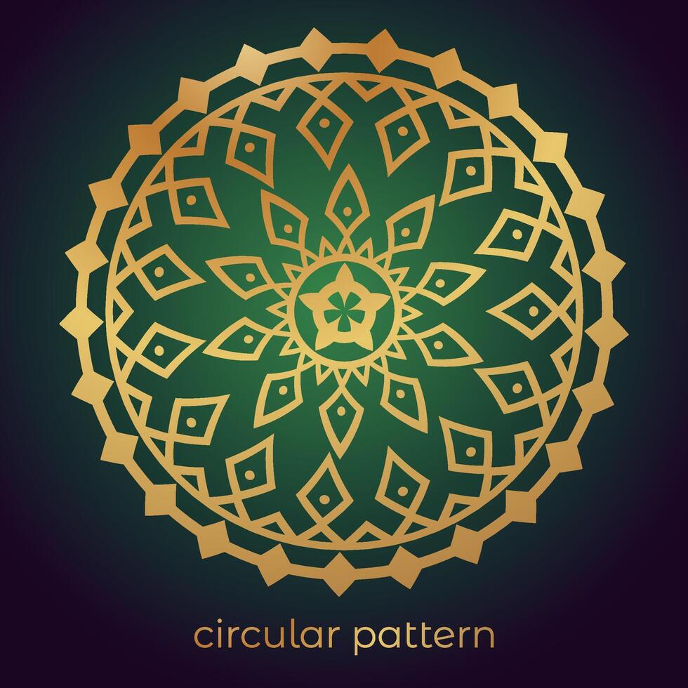 luxury mandala pattern background, circular pattern vector design