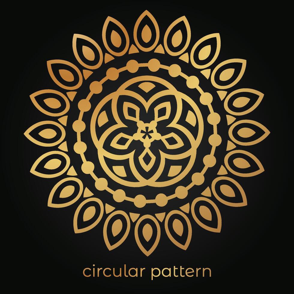 luxury mandala pattern background, circular pattern vector design