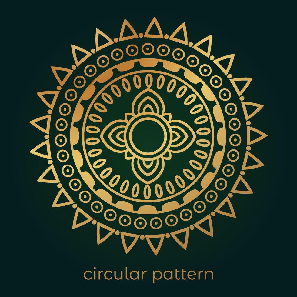 luxury mandala pattern background, circular pattern vector design