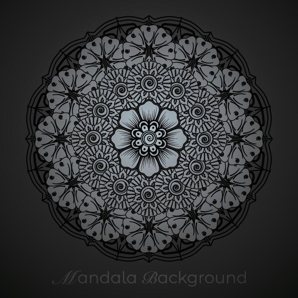 lujo mandala modelo fondo, circular modelo vector diseño