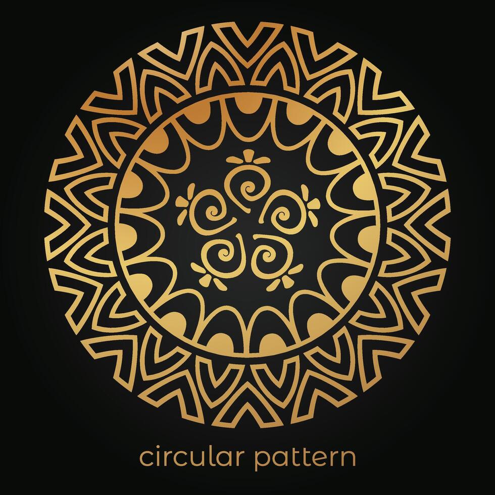 luxury mandala pattern background, circular pattern vector design