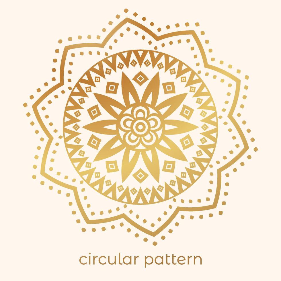 luxury mandala pattern background, circular pattern vector design