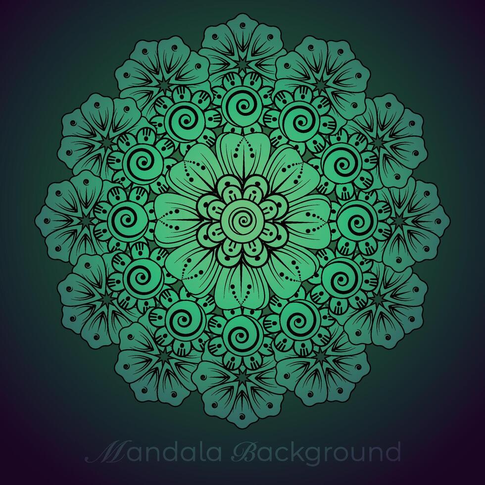 lujo mandala modelo fondo, circular modelo vector diseño