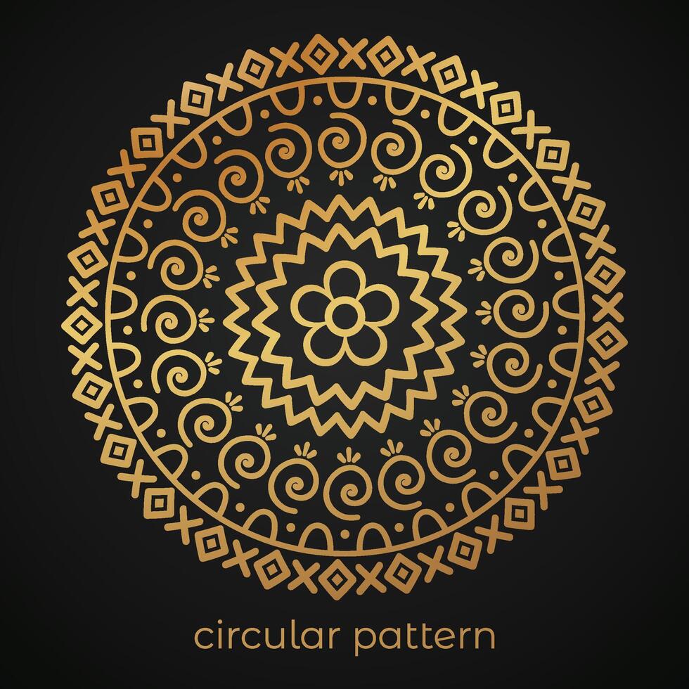 luxury mandala pattern background, circular pattern vector design