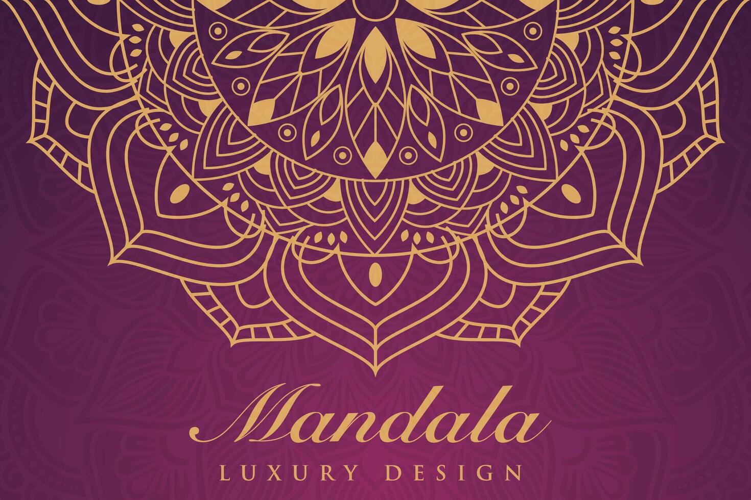 Luxurious mandala pattern background, luxury mandala invitation greeting card design, circular pattern vector design,