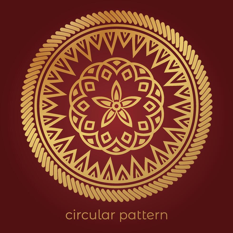 luxury mandala pattern background, circular pattern vector design