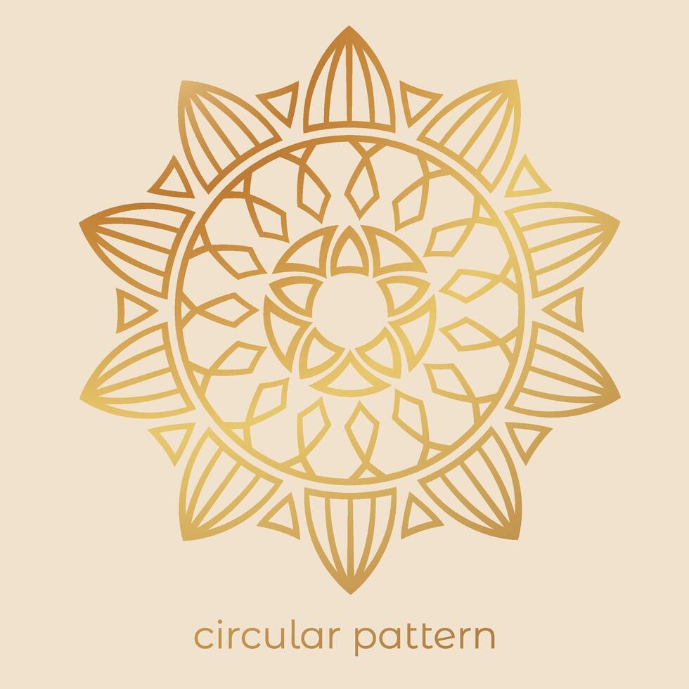 luxury mandala pattern background, circular pattern vector design