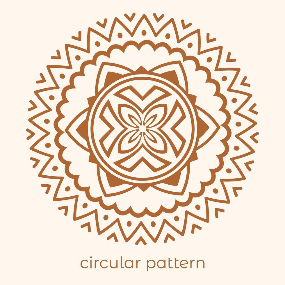 luxury mandala pattern background, circular pattern vector design