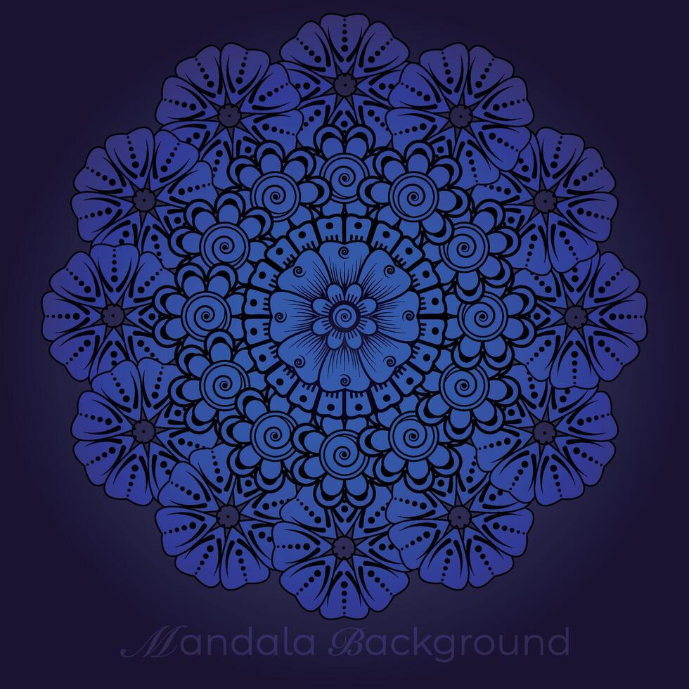 lujo mandala modelo fondo, circular modelo vector diseño