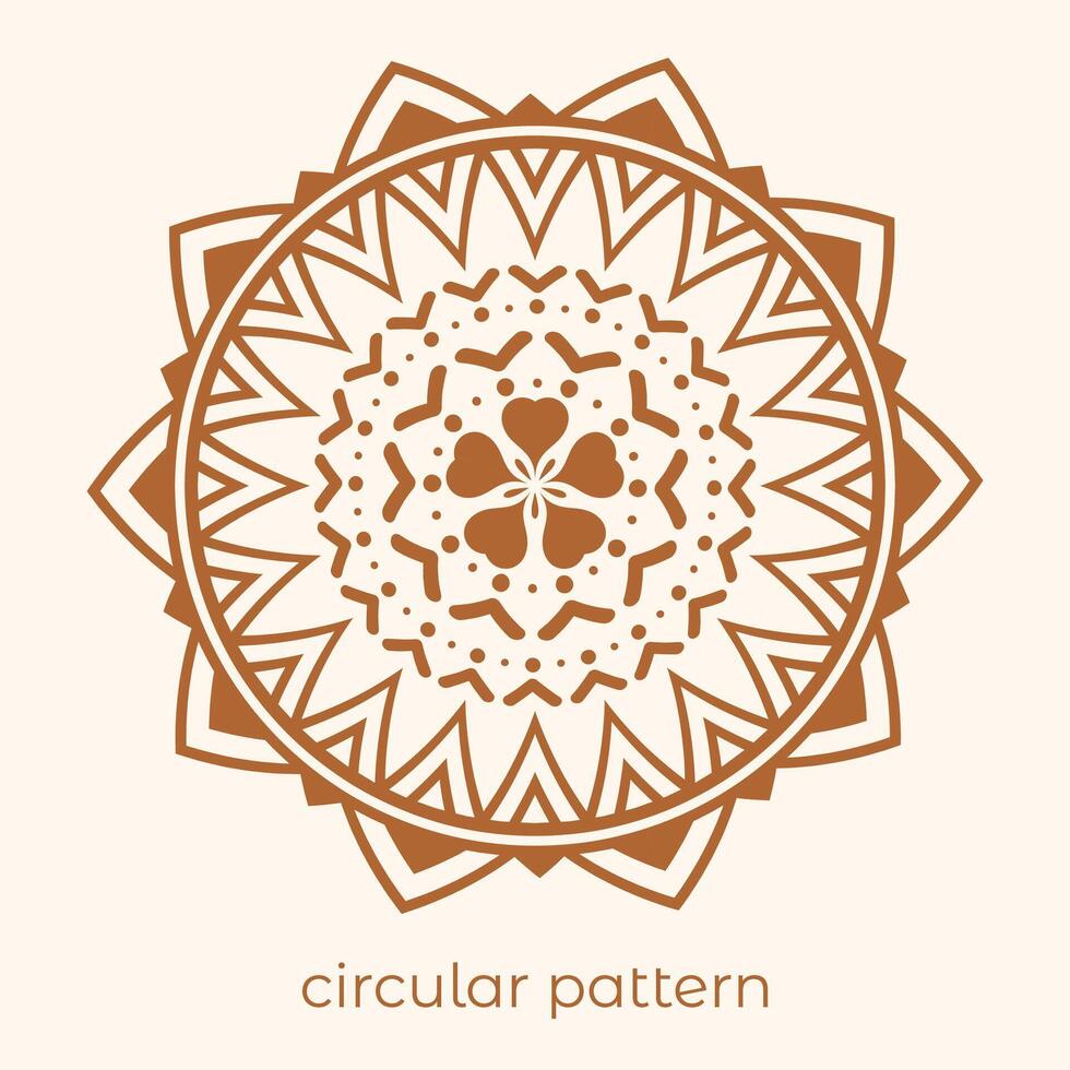 luxury mandala pattern background, circular pattern vector design