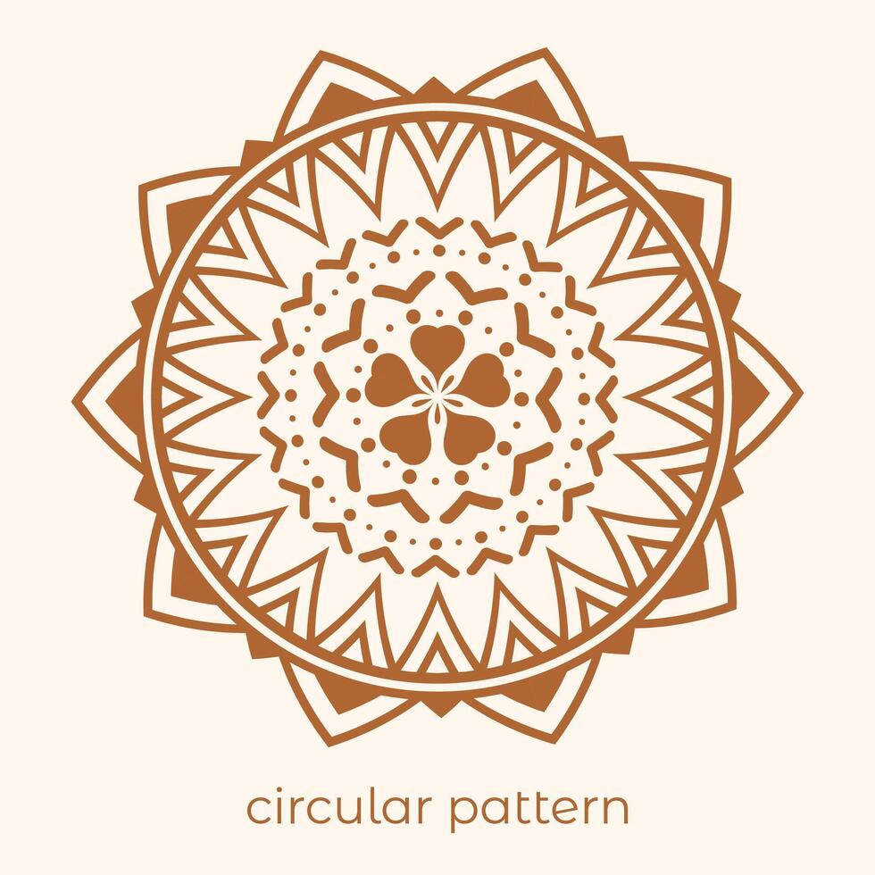 luxury mandala pattern background, circular pattern vector design