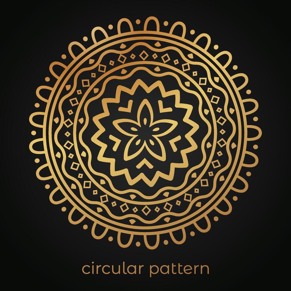 luxury mandala pattern background, circular pattern vector design