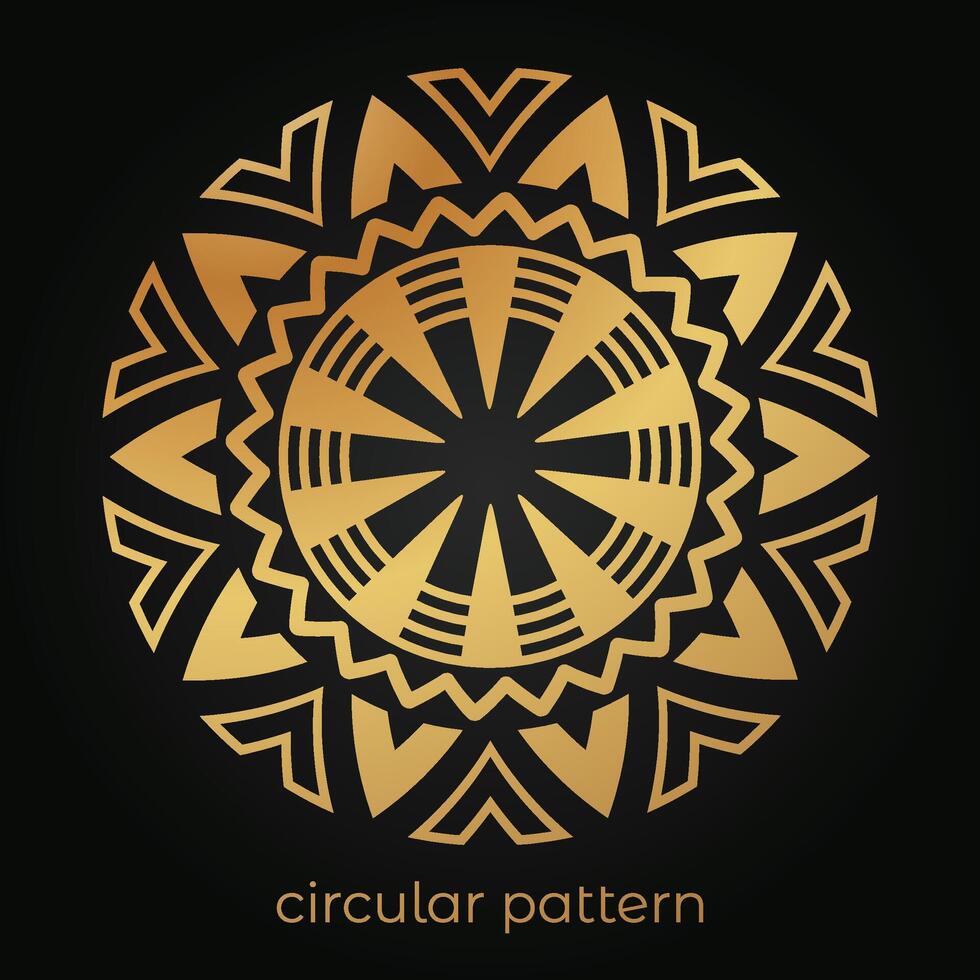 luxury mandala pattern background, circular pattern vector design