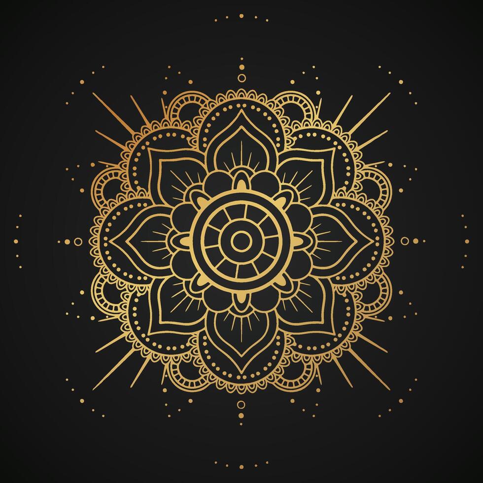 luxury mandala pattern background, circular pattern vector design