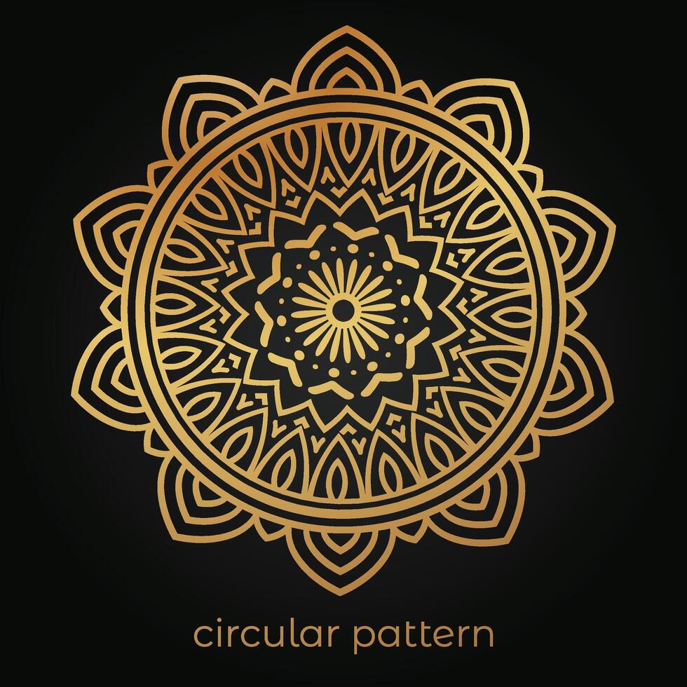 luxury mandala pattern background, circular pattern vector design