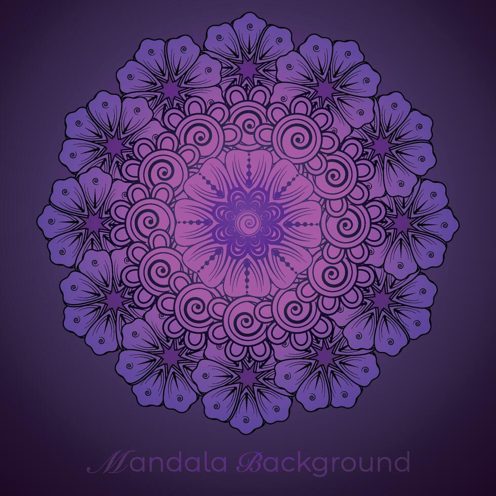 lujo mandala modelo fondo, circular modelo vector diseño