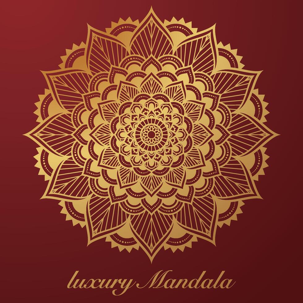 Luxurious mandala pattern background, luxury mandala invitation greeting card design, circular pattern vector design,