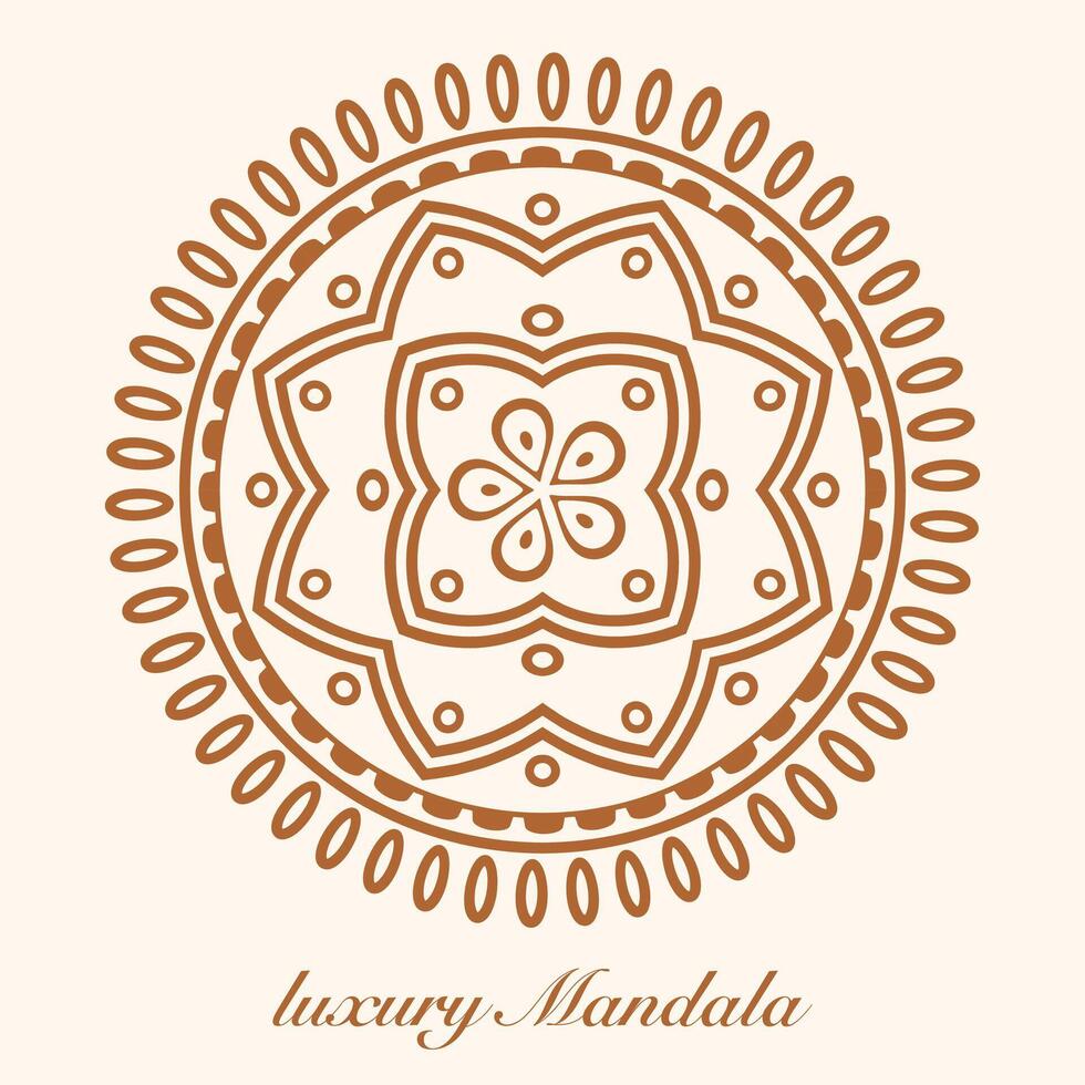 lujo mandala modelo fondo, circular modelo vector diseño