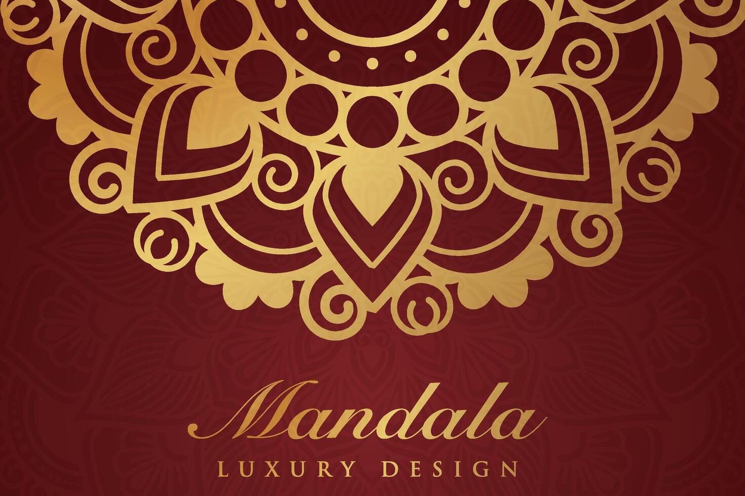 lujoso mandala modelo fondo, lujo mandala invitación saludo tarjeta diseño, circular modelo vector diseño,