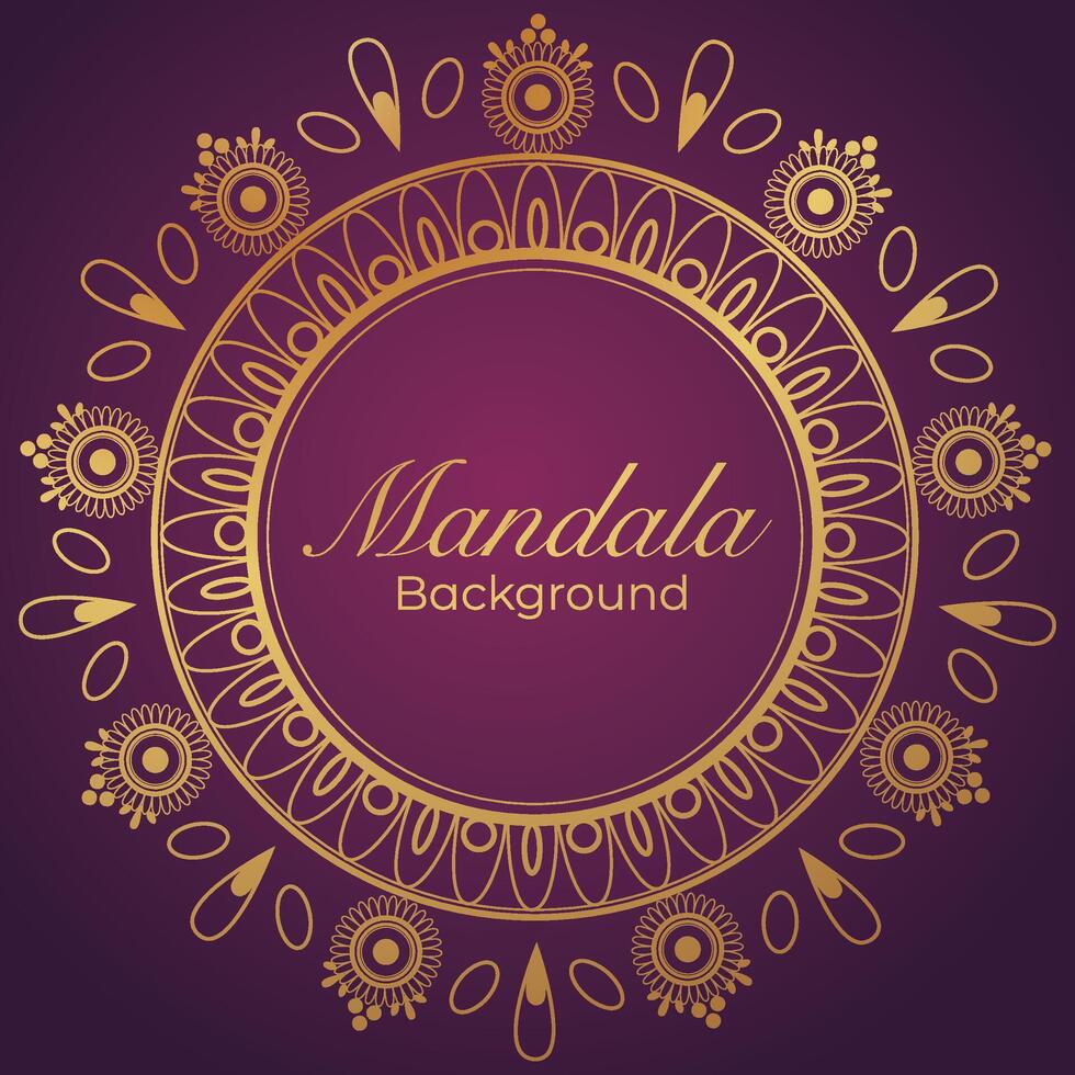 lujoso mandala modelo fondo, lujo mandala invitación saludo tarjeta diseño, circular modelo vector diseño,