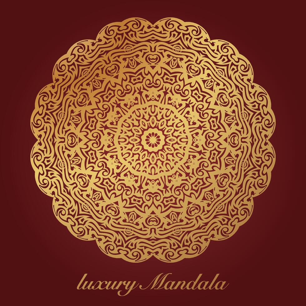 luxury mandala pattern background, circular pattern vector design