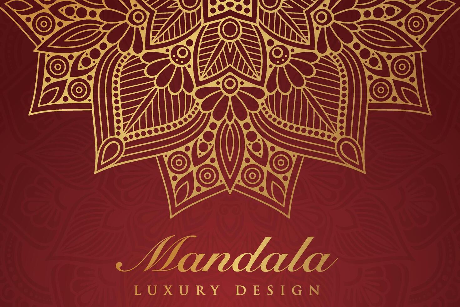 Luxurious mandala pattern background, luxury mandala invitation greeting card design, circular pattern vector design,