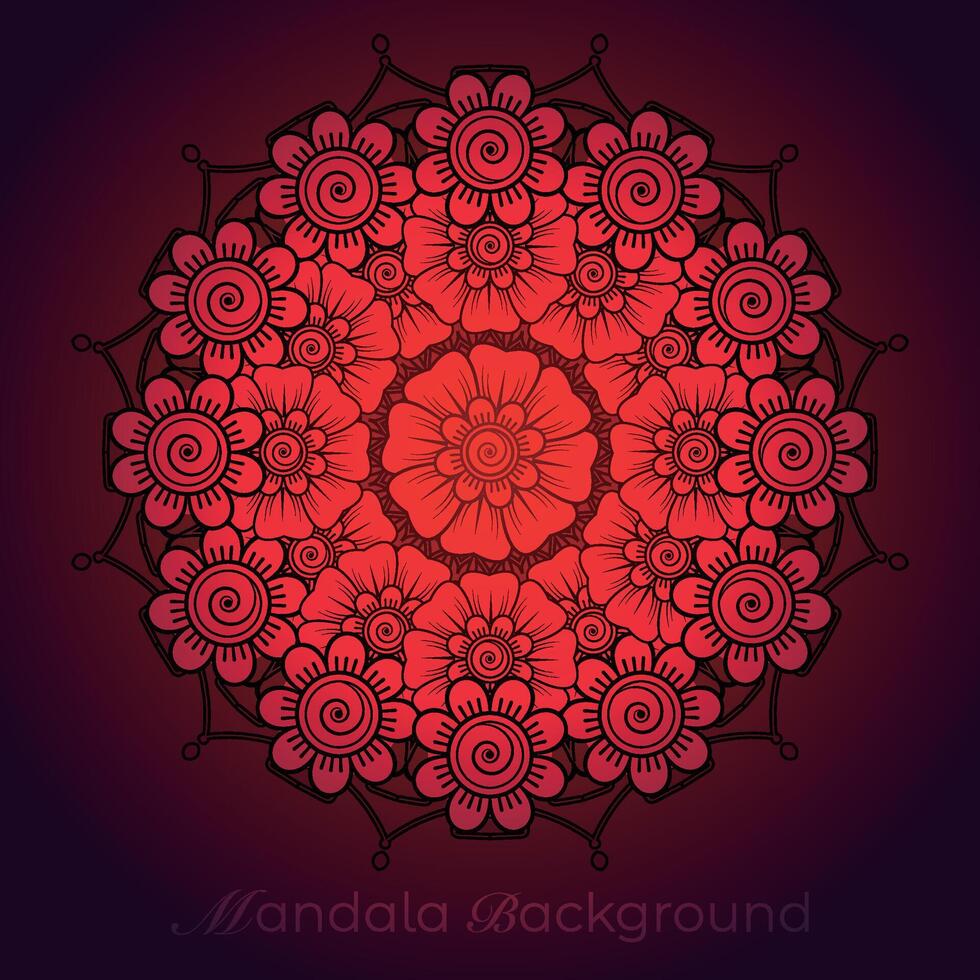 lujo mandala modelo fondo, circular modelo vector diseño