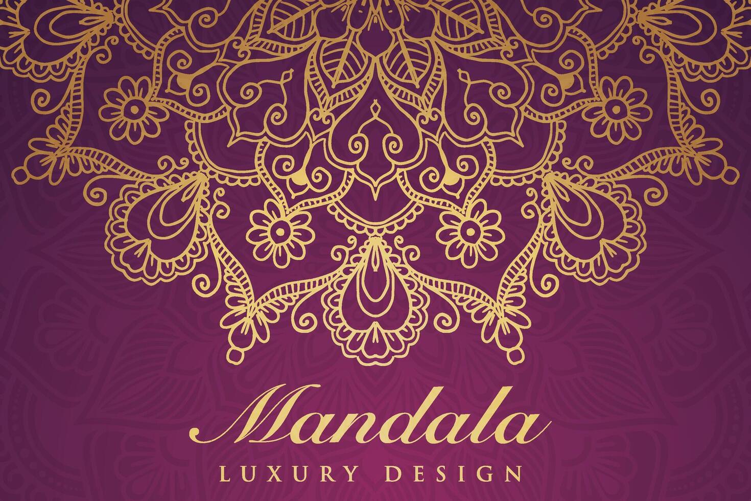 Luxurious mandala pattern background, luxury mandala invitation greeting card design, circular pattern vector design,