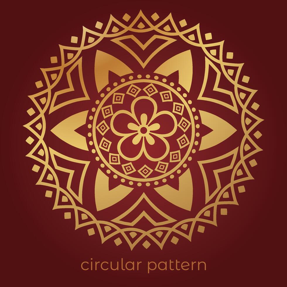 luxury mandala pattern background, circular pattern vector design