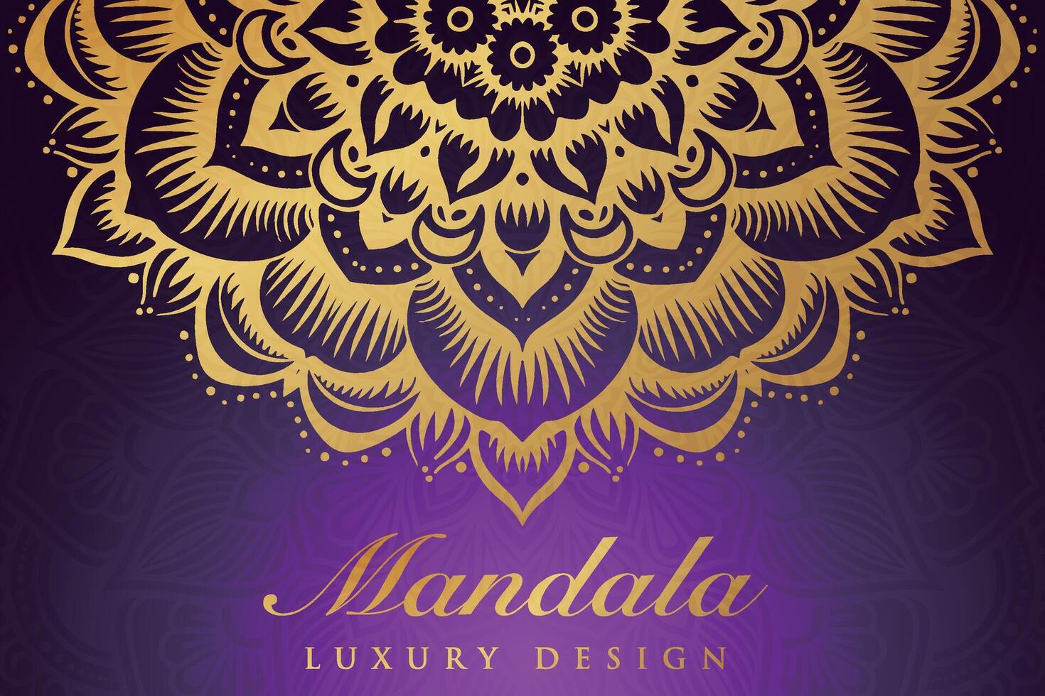 Luxurious mandala pattern background, luxury mandala invitation greeting card design, circular pattern vector design,