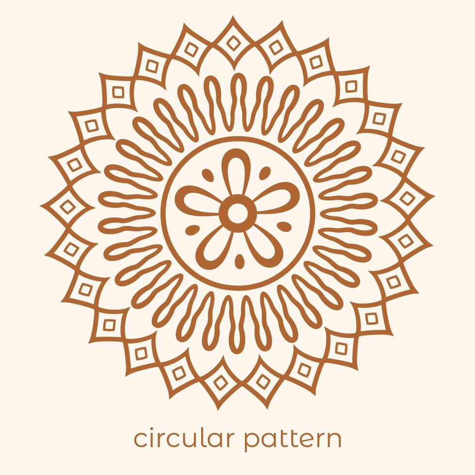 luxury mandala pattern background, circular pattern vector design