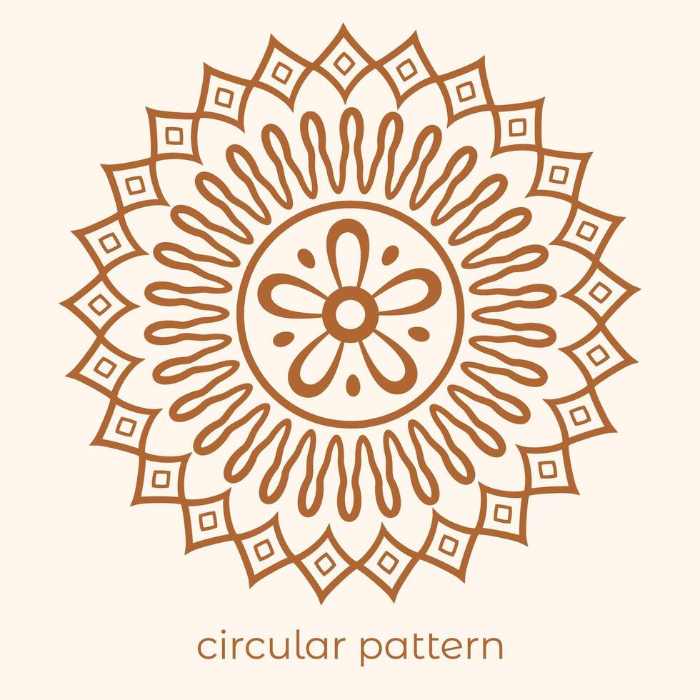 luxury mandala pattern background, circular pattern vector design