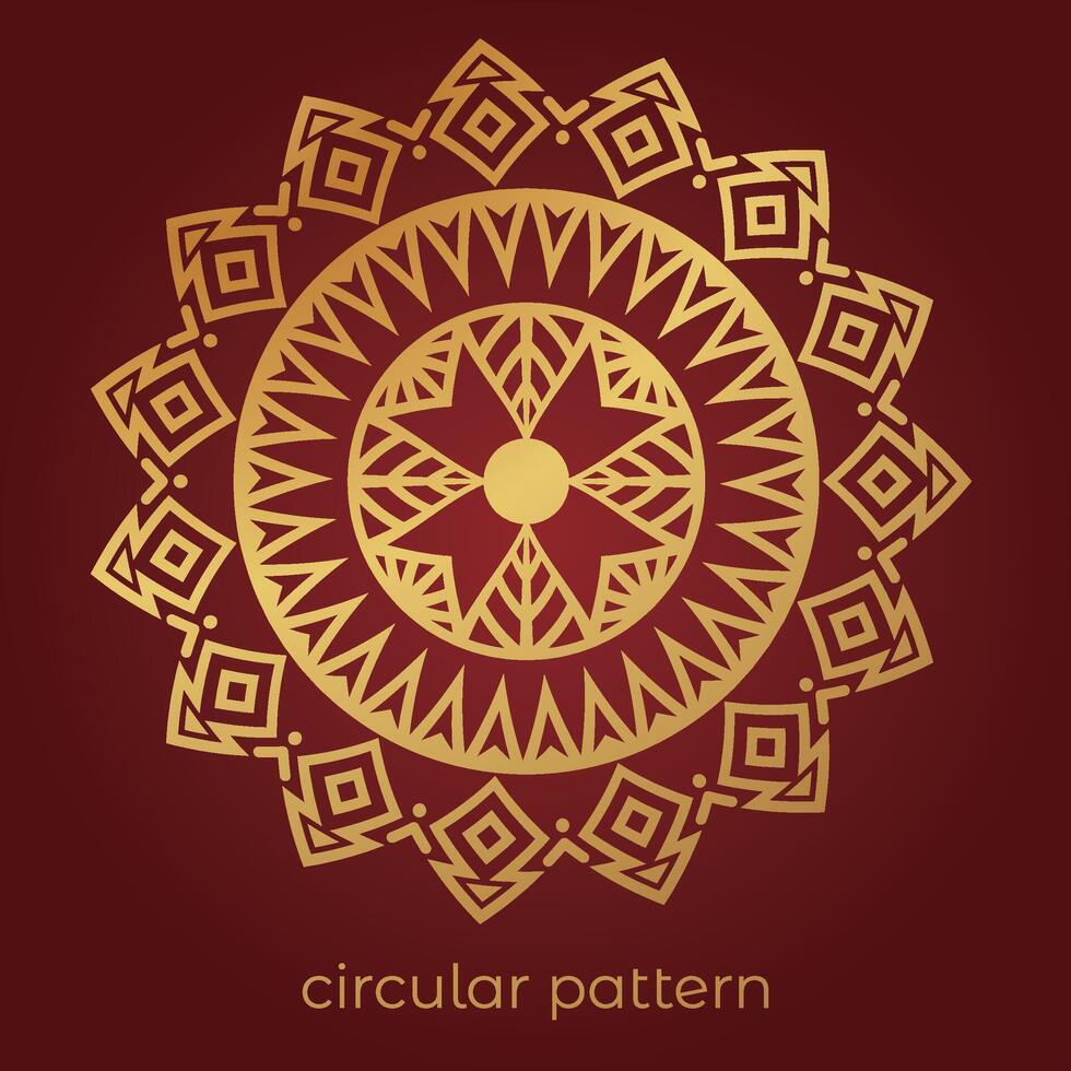 luxury mandala pattern background, circular pattern vector design